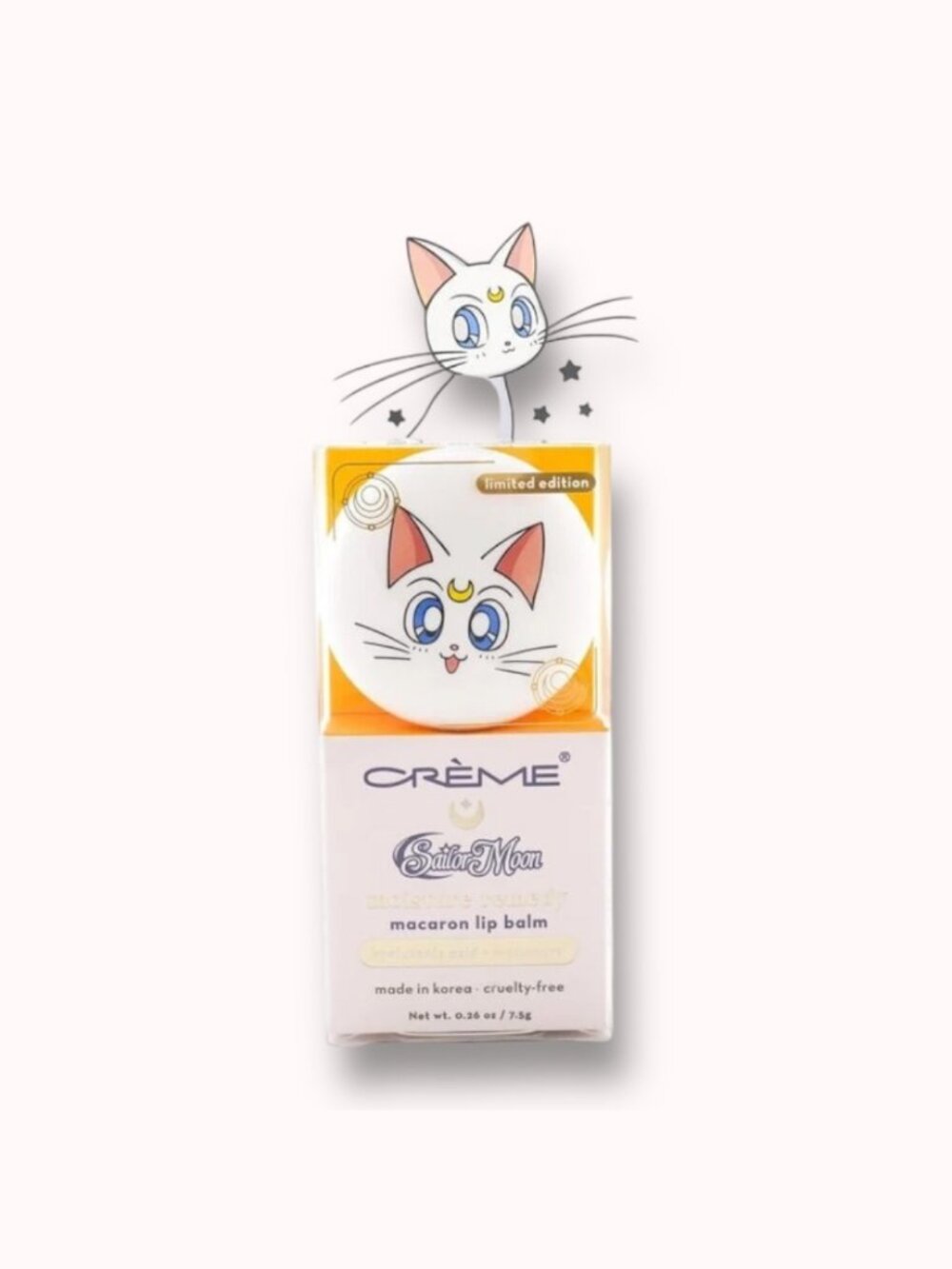 NEW The Creme Shop x Pretty Guardian Sailor Artemis Luna Macaron Lip Balm